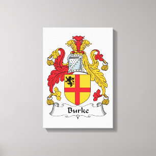 Burke Family Crest Canvas Print
