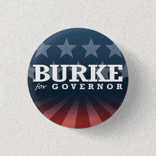 BURKE FOR GOVERNOR 2014 1 INCH ROUND BUTTON