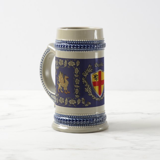 Burke Irish Shield Griffin Stein (Front Left)