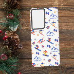 Burke Mountain Vermont Ski Snowboard Pattern Samsung Galaxy Case<br><div class="desc">A funny winter skiing seamless pattern for the ski resort Burke Mountain in Burke,  Vermont,  United States,  North America. Perfect gift idea for winter sports lovers: ski,  snowboard,  freestyle,  ski jump,  cross-country skiing.</div>