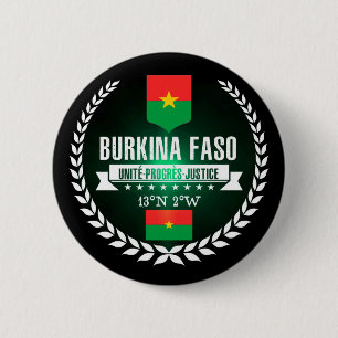 Burkina Faso 2 Inch Round Button