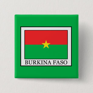 Burkina Faso 2 Inch Square Button