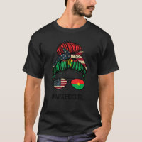Burkina Faso American Flag USA Burkinabe Messy B
