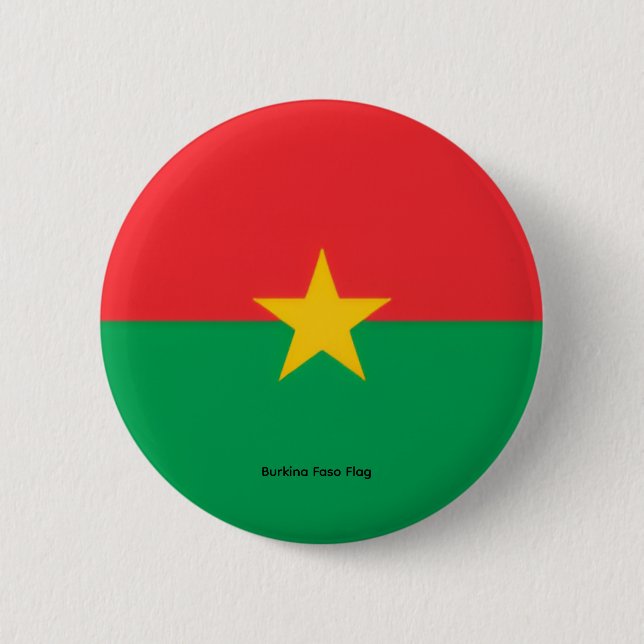Burkina Faso  --  An African Miracle 2 Inch Round Button (Front)