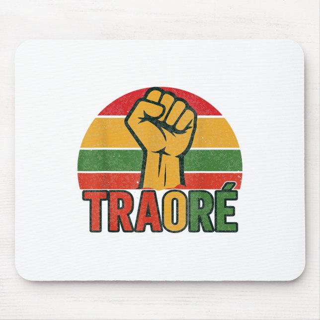 Burkina Faso - Bravo Captain Ibrahim Traoré _ Thom Mouse Pad (Front)