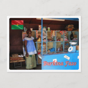 Burkina Faso - Burkinabé shop - Postcard