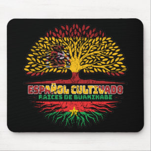 Burkina Faso Burkinabe Spanish Spain Tree Roots Mouse Pad