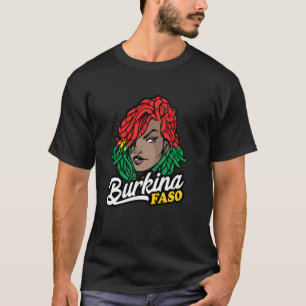 Burkina Faso Dreadlocks Woman Burkina Fasoan Pride T-Shirt