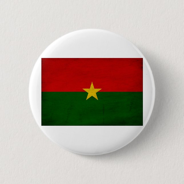 Burkina Faso Flag 2 Inch Round Button (Front)