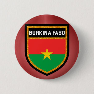 Burkina Faso Flag 2 Inch Round Button