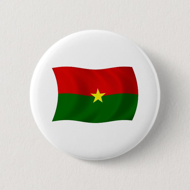 Burkina Faso Flag Button (Front)