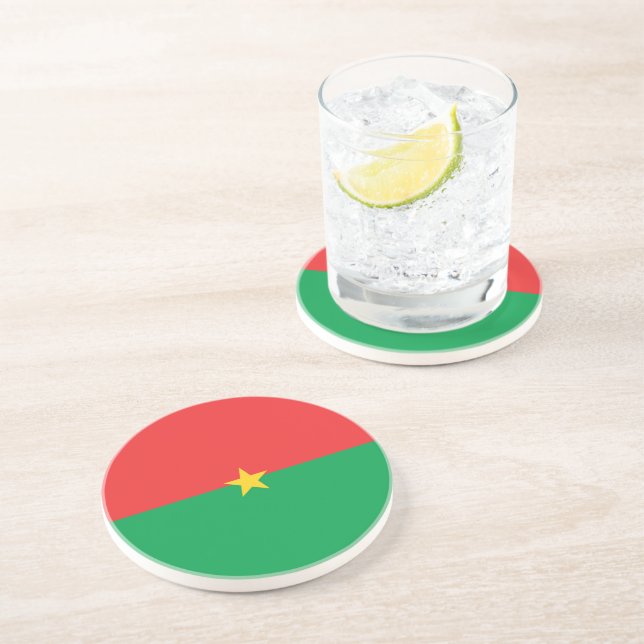 Burkina Faso flag Coaster (Side)