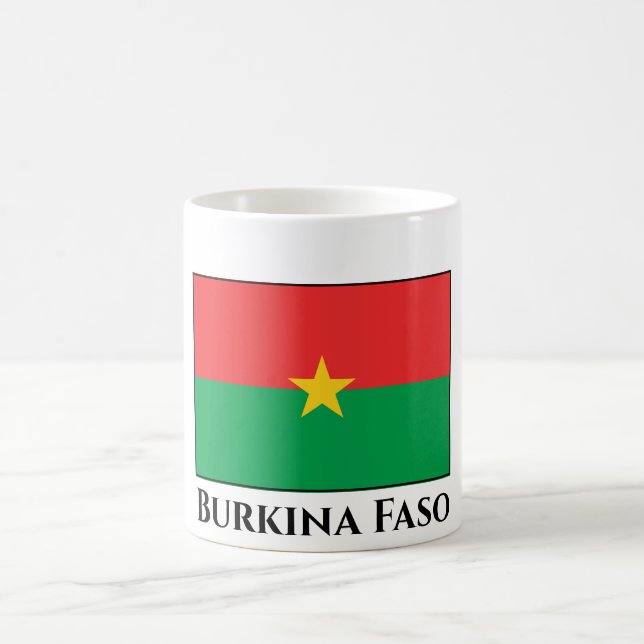 Burkina Faso Flag Coffee Mug (Center)