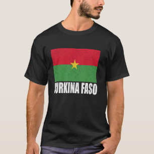 Burkina Faso Flag Grunge Vintage Souvenir Burkina T-Shirt