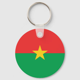 Burkina Faso Flag Keychain