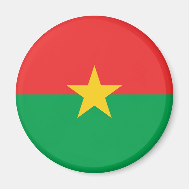 Burkina Faso Flag Magnet (Front)