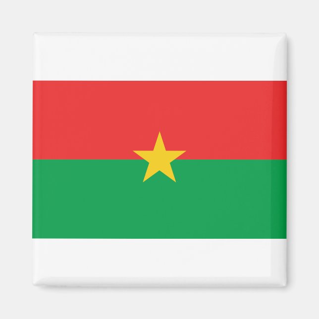 Burkina Faso Flag Magnet (Front)