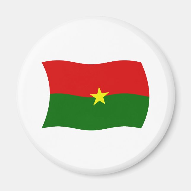 Burkina Faso Flag Magnet (Front)