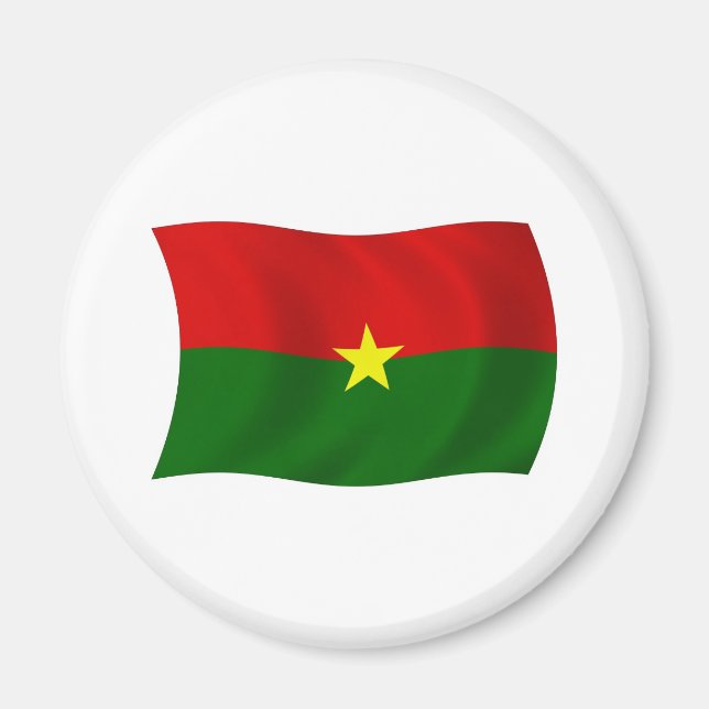 Burkina Faso Flag Magnet (Front)