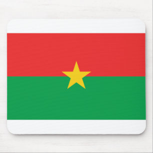 Burkina Faso Flag Mouse Pad