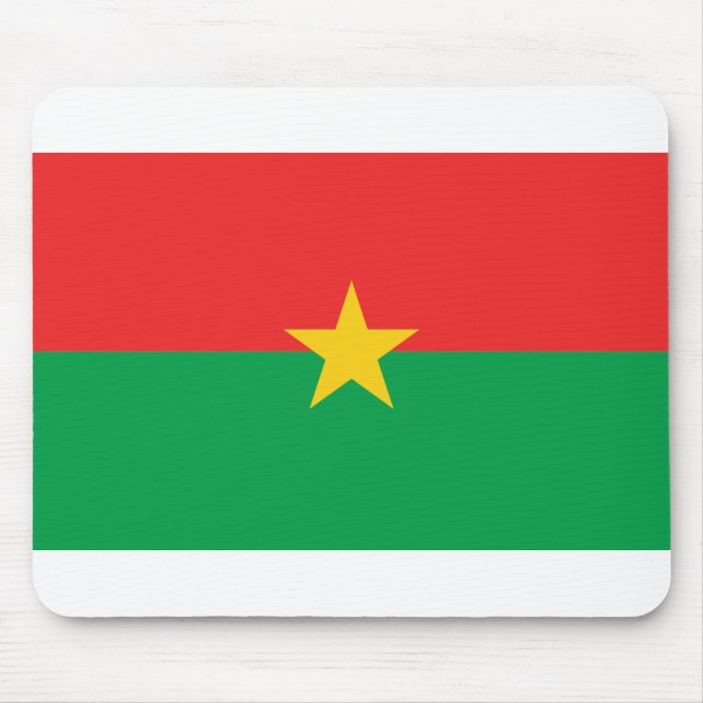Burkina Faso Flag Mouse Pad (Front)