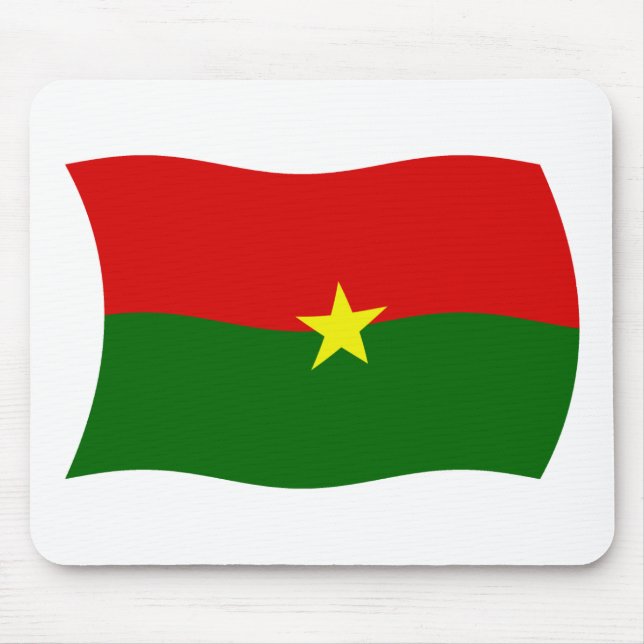 Burkina Faso Flag Mousepad (Front)