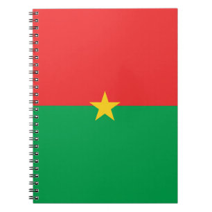Burkina Faso flag Notebook