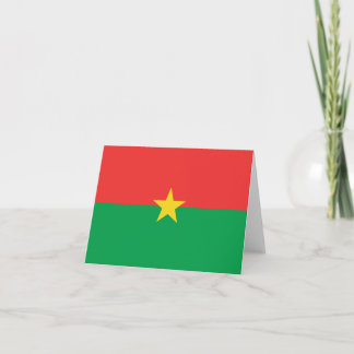 Burkina Faso Flag Notecard