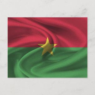 Burkina Faso Flag Postcard