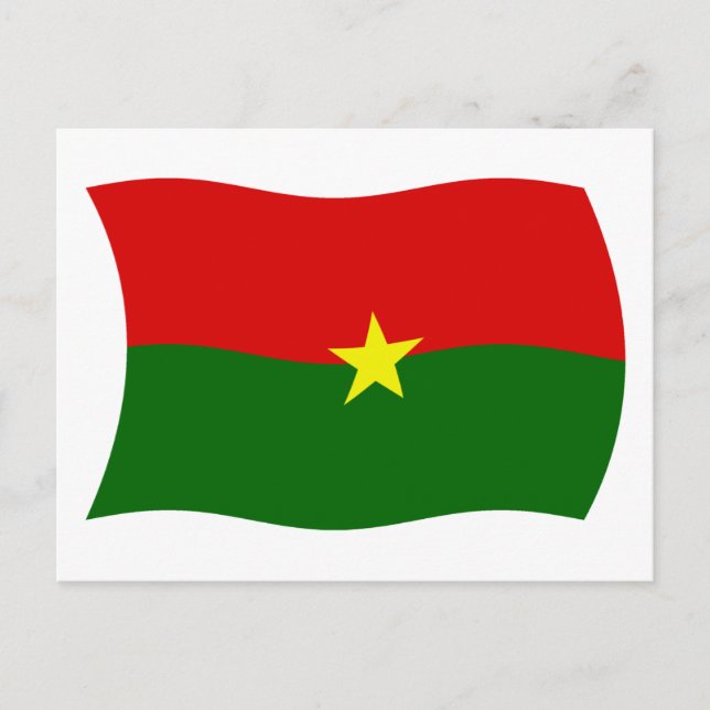 Burkina Faso Flag Postcard (Front)