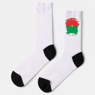 Burkina Faso flag Socks