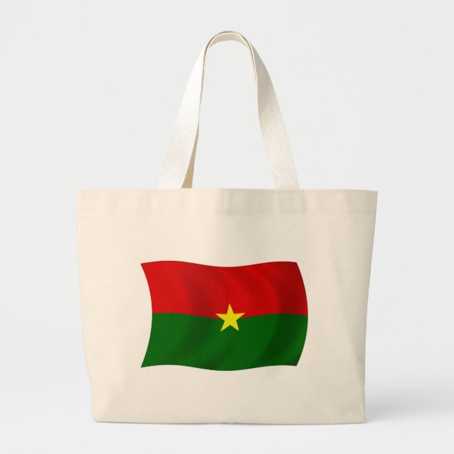 Burkina Faso Flag Tote Bag (Front)