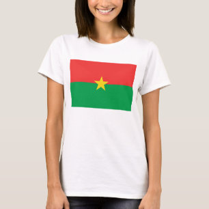 Burkina Faso Flag x Map T-Shirt