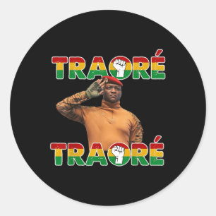 Burkina Faso - Ibrahim Traoré _ Thomas Sankara  Classic Round Sticker