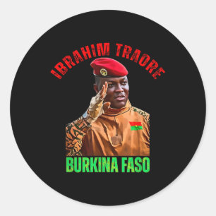 Burkina Faso- Ibrahim Traoré Thomas Sankara  Classic Round Sticker