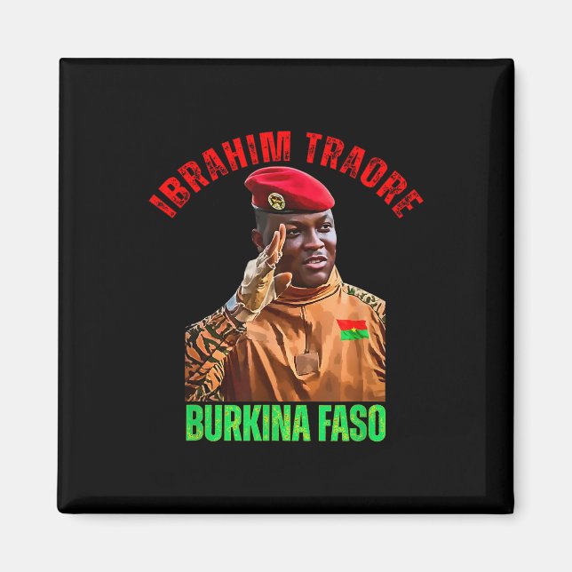 Burkina Faso- Ibrahim Traoré Thomas Sankara  Magnet (Front)