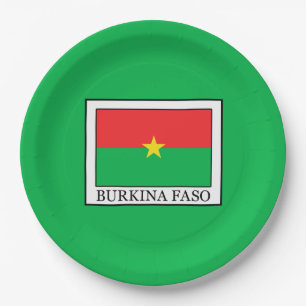 Burkina Faso Paper Plate