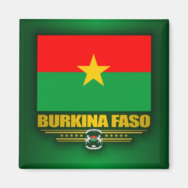 Burkina Faso Pride Magnet (Front)