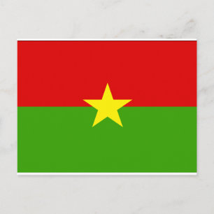 Burkina Flag Postcard