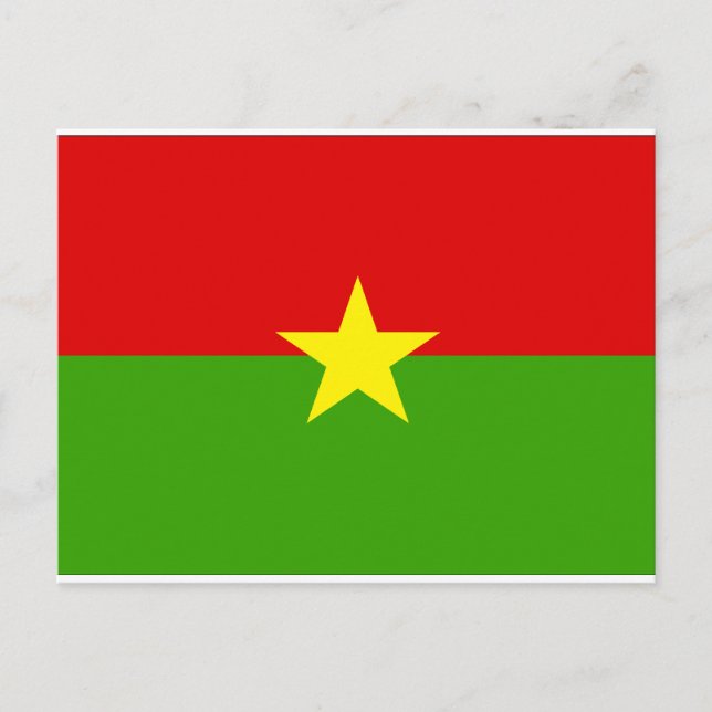 Burkina Flag Postcard (Front)