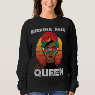 Burkinabe Queen African Queen Burkina Faso Flag Bu Sweatshirt