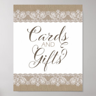 Burlap and Lace Rustic Wedding, Bridal Shower Sign