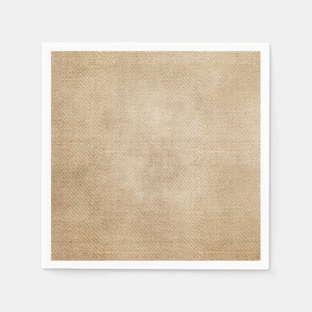 Burlap Background Napkin (Front)