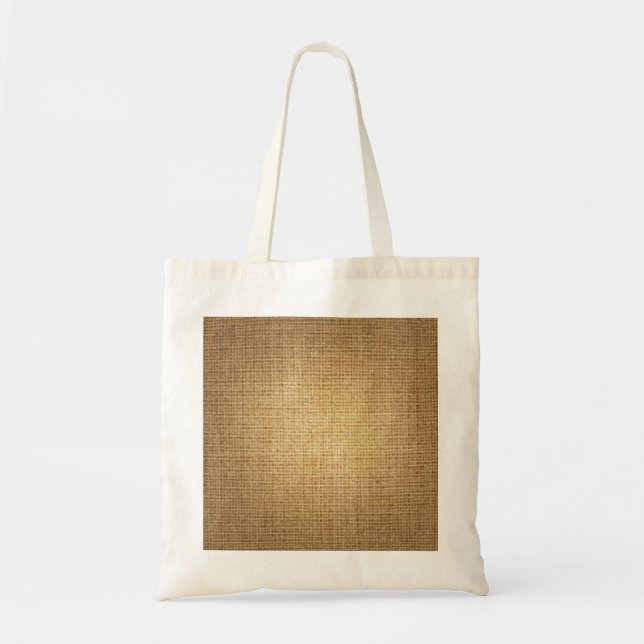 Burlap Background Template Textured Look Tote Bag (Front)
