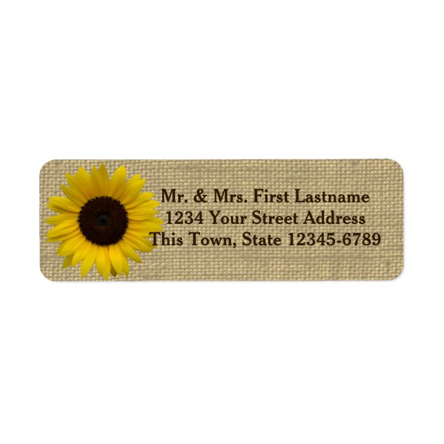 Burlap du pays de tournesol (Devant)