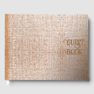 Burlap Guest Book