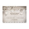 burlap lace lights & mason jar wedding RSVP card