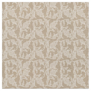 Burlap & Lace Tulip Fabric