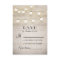 burlap lights rustic elegant wedding RSVP cards