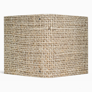 Burlap-look Binder